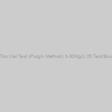 Image of Toc Vial Test (Purgin Method) 3-30Mg/L 25 Test/Box